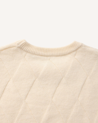 Herrenpullover mit geprägten Rauten & Rundhals – Adriel