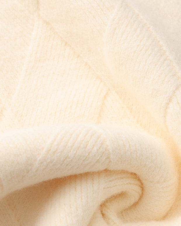 Herrenpullover mit geprägten Rauten & Rundhals – Adriel