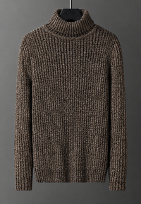 Herren Rollkragenpullover Rippstrick mit Struktur – Nereo