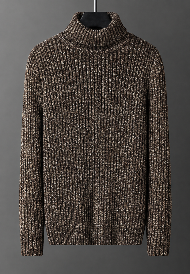 Herren Rollkragenpullover Rippstrick mit Struktur – Nereo