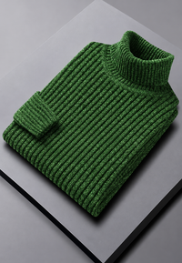 Herren Rollkragenpullover Rippstrick mit Struktur – Nereo
