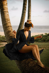 Ocean Chic - Button-up-Strandkleid aus Baumwolle