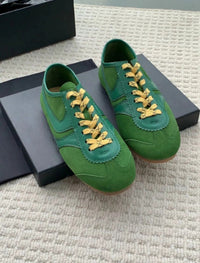 Damen Barefoot Sneaker Retro-Stil mit Materialmix – Alinda